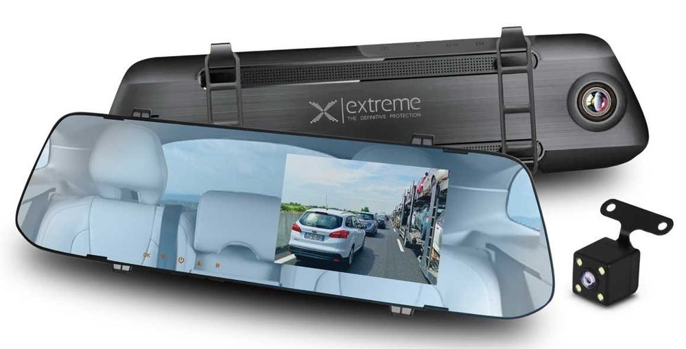 WIDEOREJESTRATOR Samochodowy W Lusterku Z Kamerą Cofania