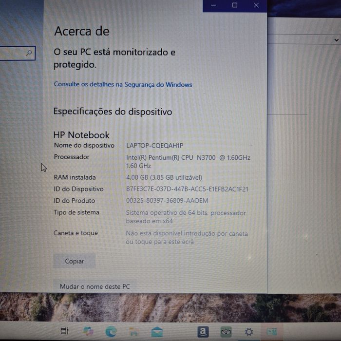 Computador hp portátil