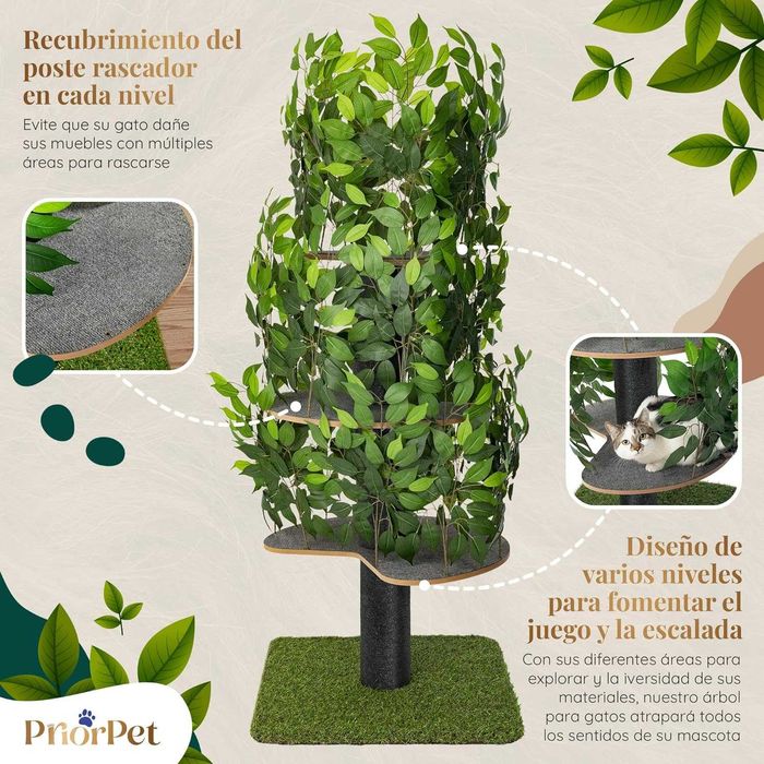 Poste arranhador para gato - árvore arranhador para gato - 60 x 160 cm