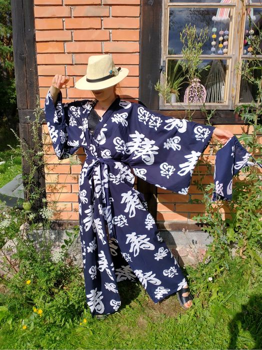 Kimono szlafrok piękne bawełniane