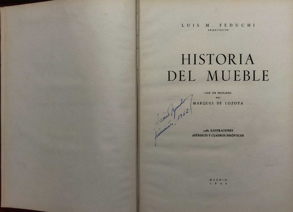 Historia del mueble, de Luis Martinez-Feduchi