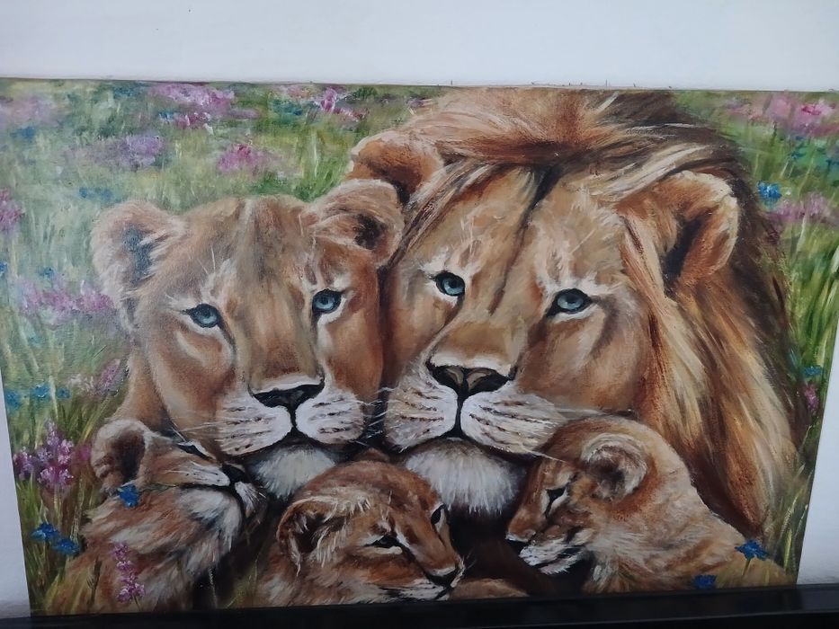 Картина Сім'я. Живопис. 50х70 см