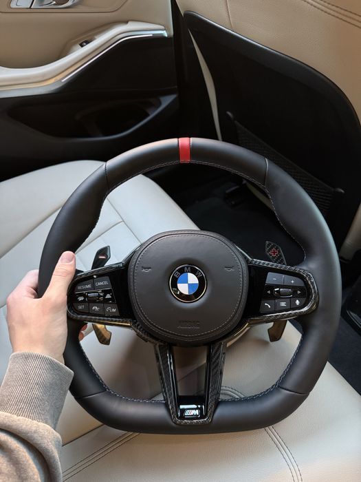 Кермо М БМВ Карбон  Г30 Г20 ГО5 G01 М руль BMW G20 G30 G05 підігрів