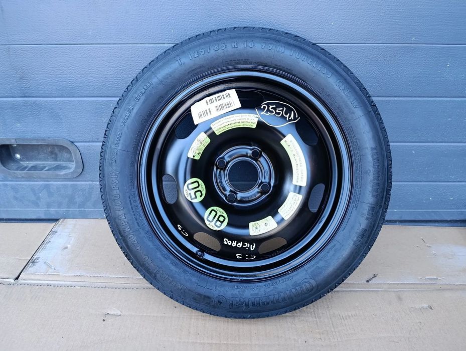 CITROEN C3 AIRCROSS KOŁO DOJAZDOWE DOJAZDÓWKA 16" 125/85 8,5JX 16H2 ET10