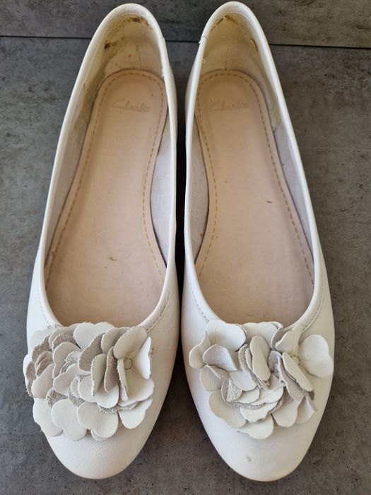 Балетки бежеві  Clarks 6,5р