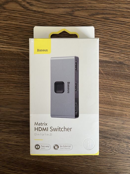 Baseus HDMI Switcher (перемикач HDMI світч)