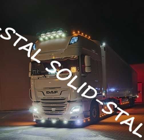 Orurowanie POD ZDERZAK z oświetleniem led Daf Xf 105 / 106 POLEROWANE