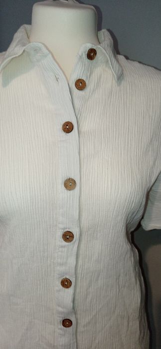 ASOS DESIGN – Biały krotki kombinezon na lato len rozmiar 36/38