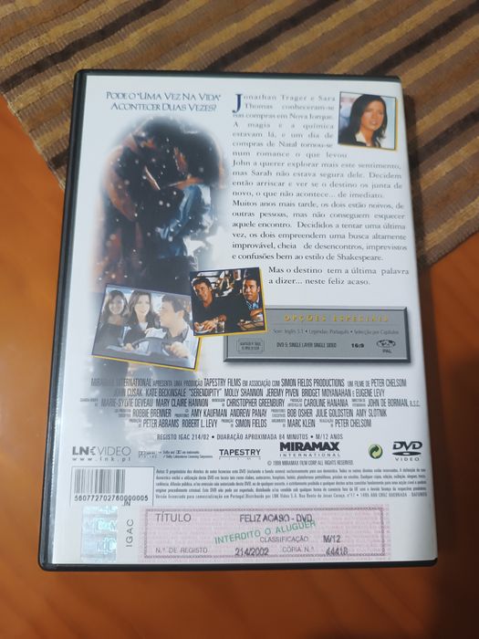 Feliz Acaso. DVD. Filme Como Novo