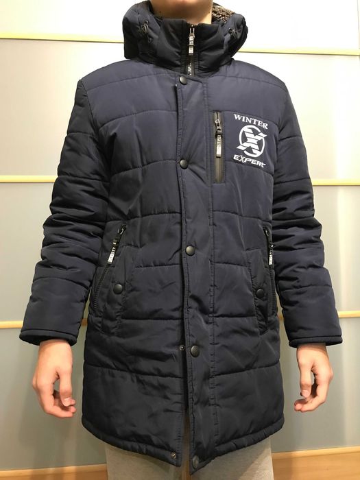Зимова парка (подовжена куртка)  на підлітка 13-14 років