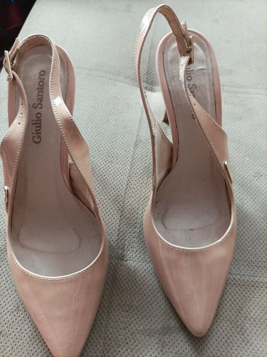 Szpilki Giulio Santoro lakierowane roz 36 dl wk 23 cm