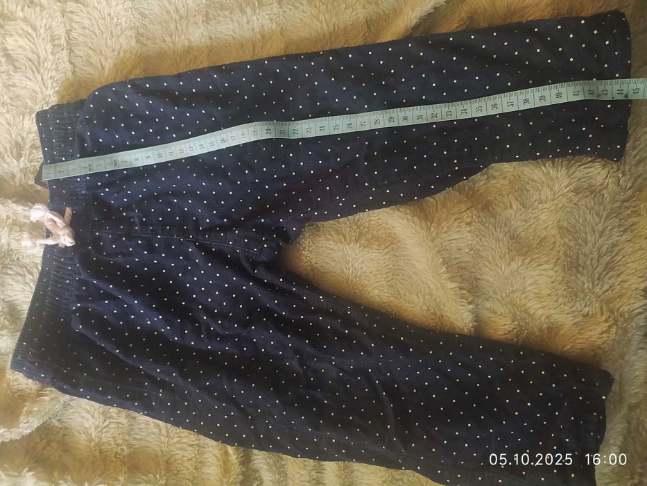 Утепленные штаны на девочку штани на флісі 80-86