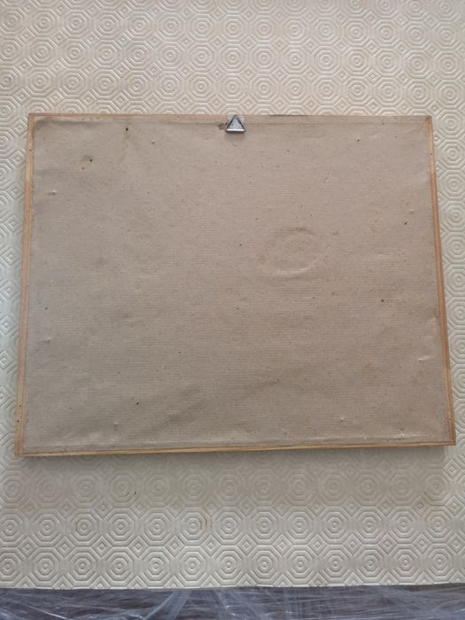 Quadro paisagem , beira mar,por do sol ,flores