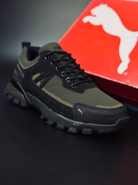 Термо кроссовки Пума хаки / Puma termo gore-tex waterproof / 36-50