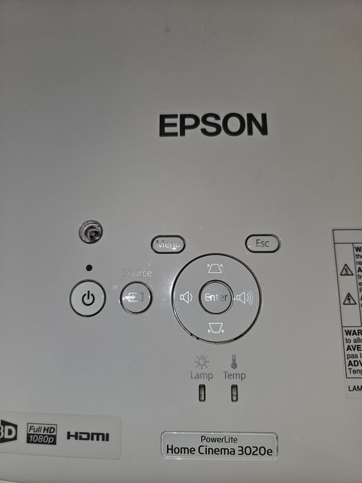 Projetor Epson 3020e - pouca utilização