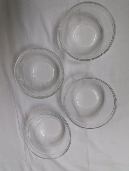 Conjunto de 4 tigelas de sopa em vidro arcoroc - França