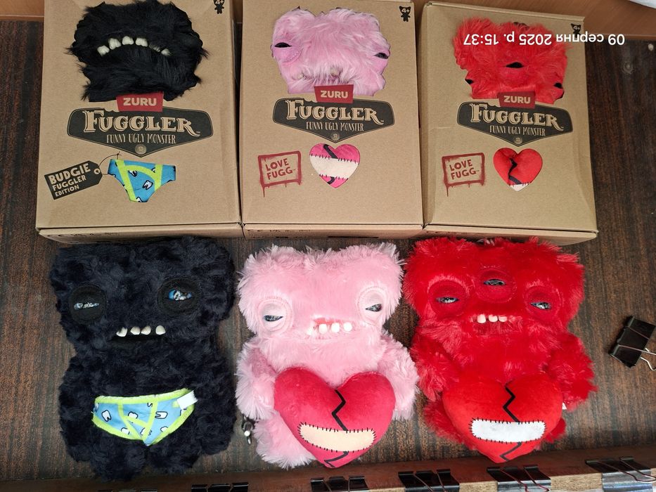 Fuggler мякі фаглер фуглер серія рожеві і червоні з серцем,чорний 22см