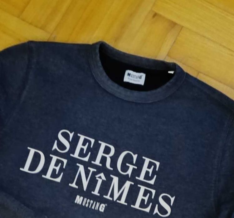 Bluza męska/młodzieżowa MUSTANG, roz. S, ciemnoszara, ciepła