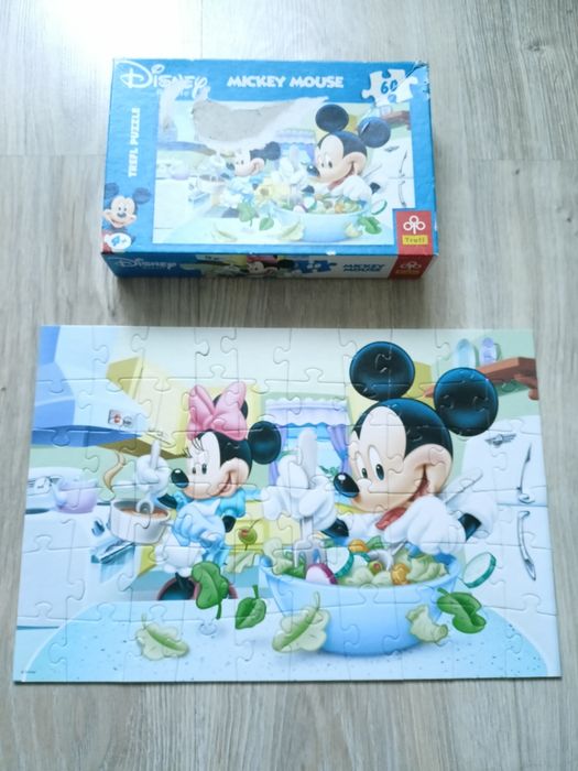 Puzzle 6 zestawów, Kubuś Puchatek, Elsa, Psi patrol