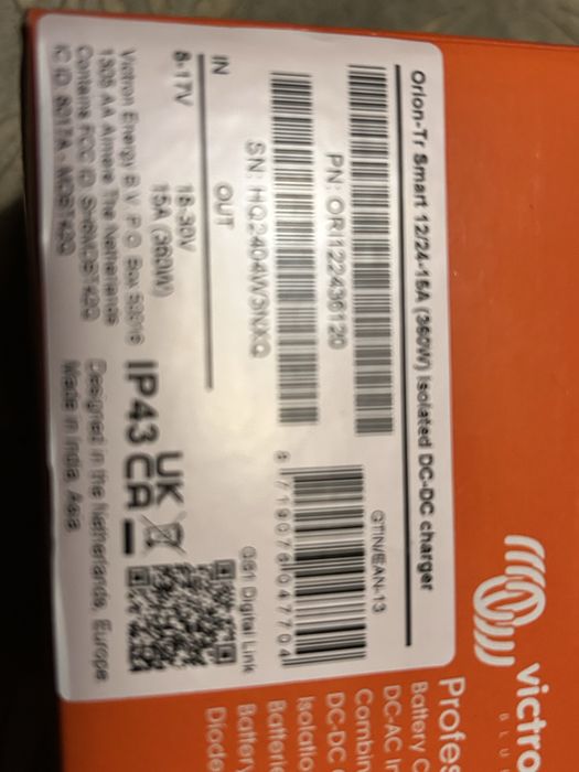 KONWERTER orion  tr 12/24-15A (360W) Victron