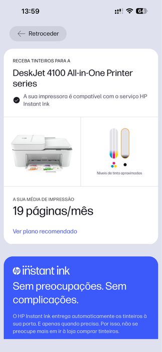 Impressora HP DeskJet 4120e