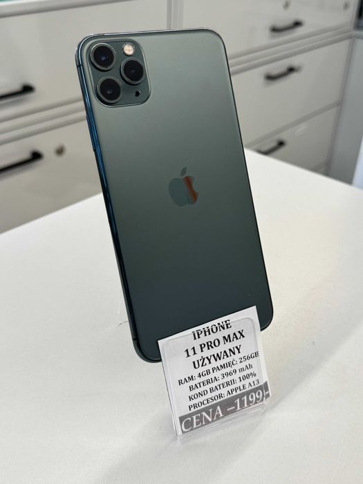 iPhone 11 Pro Max 256GB Bat 100% Topcase Vivo *Raty 0%