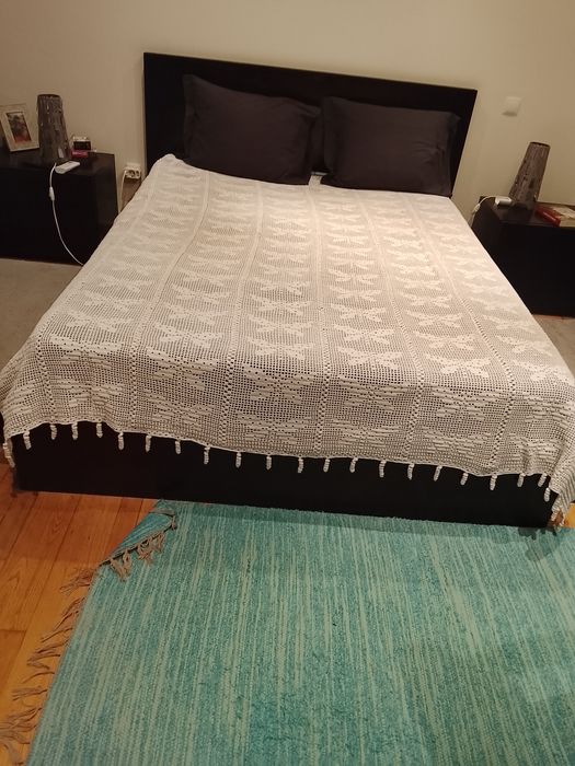 Colcha em renda antiga