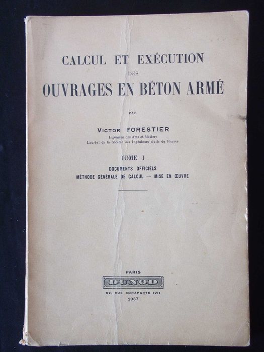 Book on Calculation and Execution of Reinforced Concrete Structures, 1937