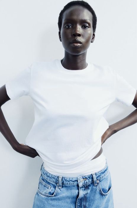 Базова футболка H&M з м'якого бавовняного трикотажу