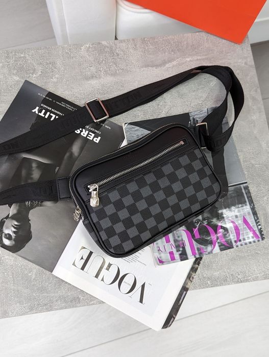 Мужская сумка В Упаковке кожаная барсетка менеджер Louis Vuitton