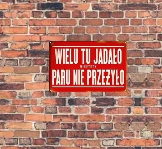 Nowa żartobliwa tabliczka