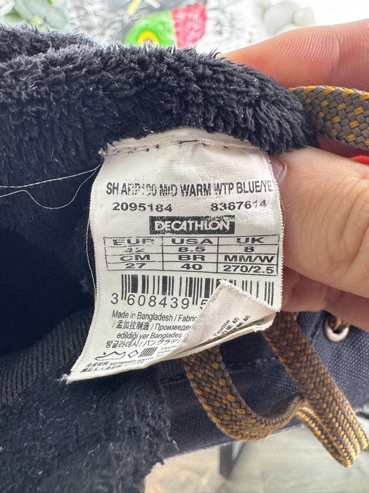 Зимові ботінки Quechua Waterproof 42 розмір Е16215
