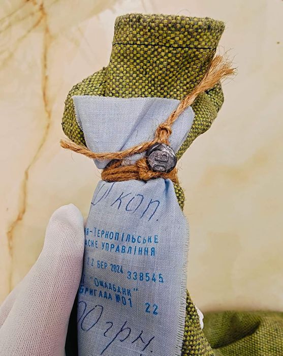 Банківський мішок монет України. Пломба! 1000 шт.Бірка. Номінал-50 коп