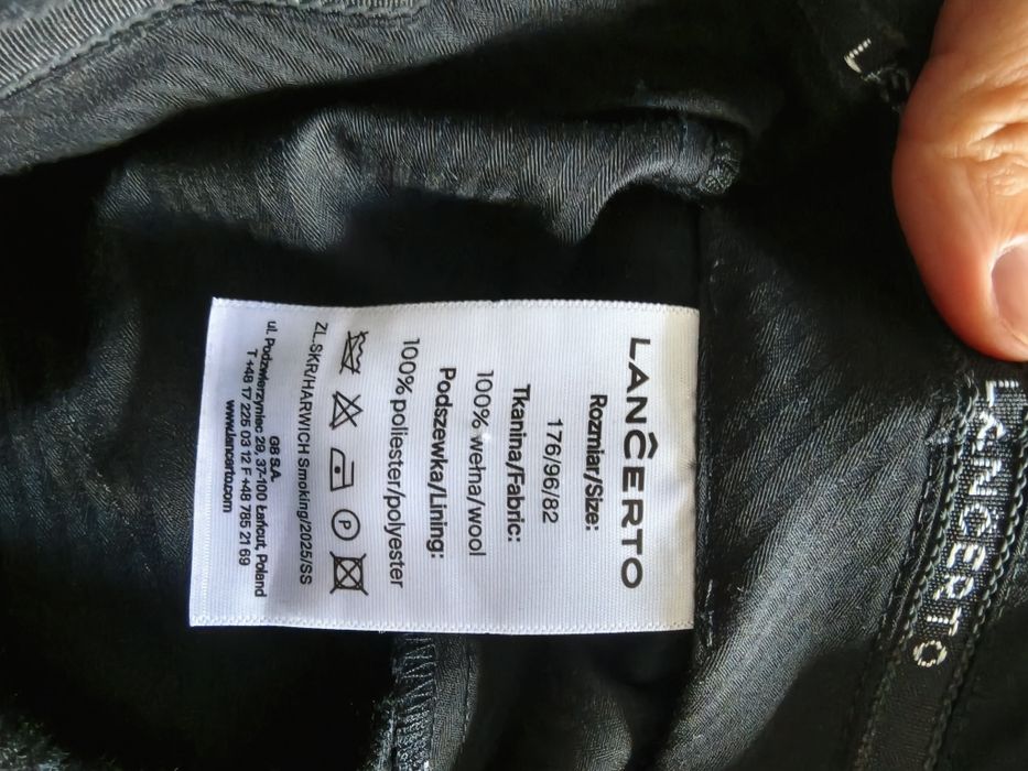Garnitur ślubny smoking slim fit