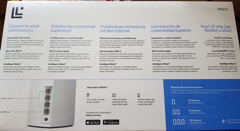 System mesh Wi-Fi 6 Linksys + 3 węzły AX3000 AX5400