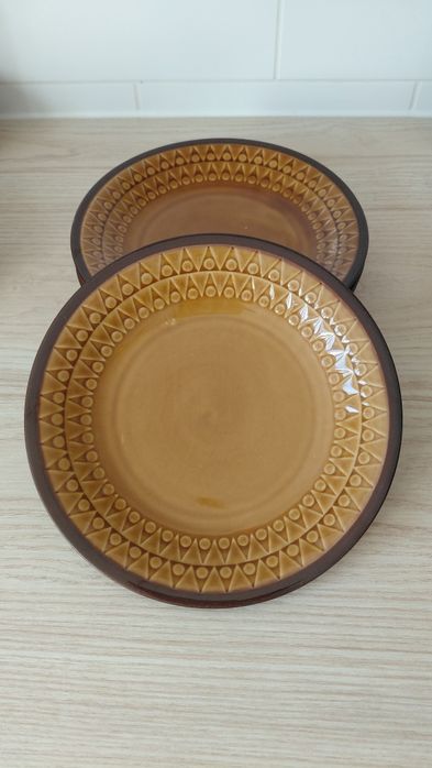 Talerze porcelit, Ira, Chodzież, PRL