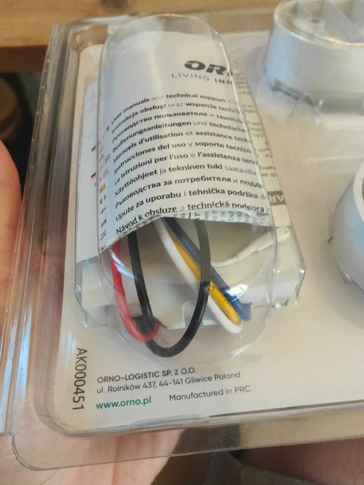 Bezprzewodowy sterownik światła + 2 piloty ORNO 3 kanały oświetlenie