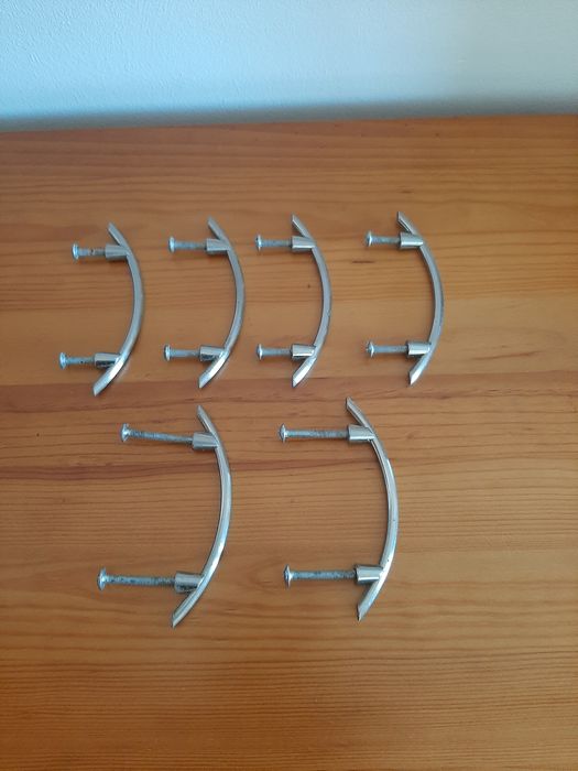 Conjunto de 6 puxadores em latão