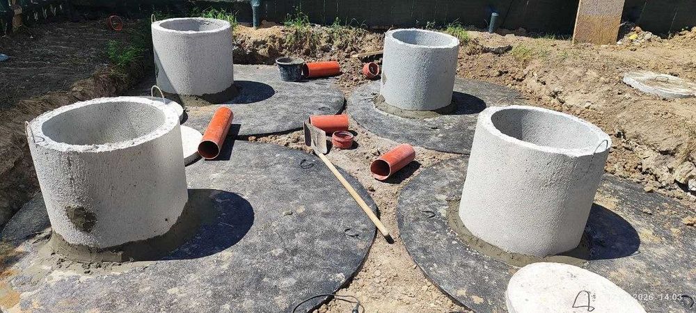 Монтаж систем зовнішньої каналізації, септики, водовідведення