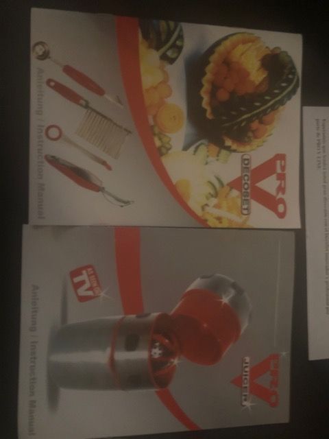 ProV Decoset e ProV Juicer (espremedor e decorador de fruta)