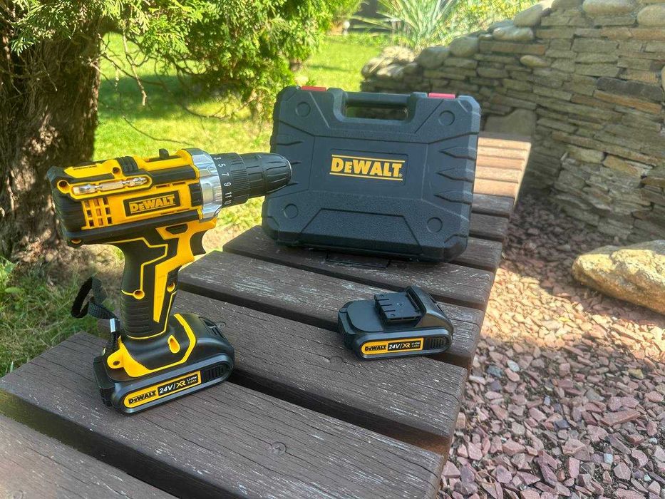 ‼️ Ударный шуруповёрт DeWalt 24v. 2️⃣ аккумулятора. Шурупокруп девольт