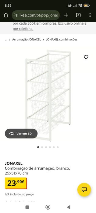 Estante 3 prateleiras