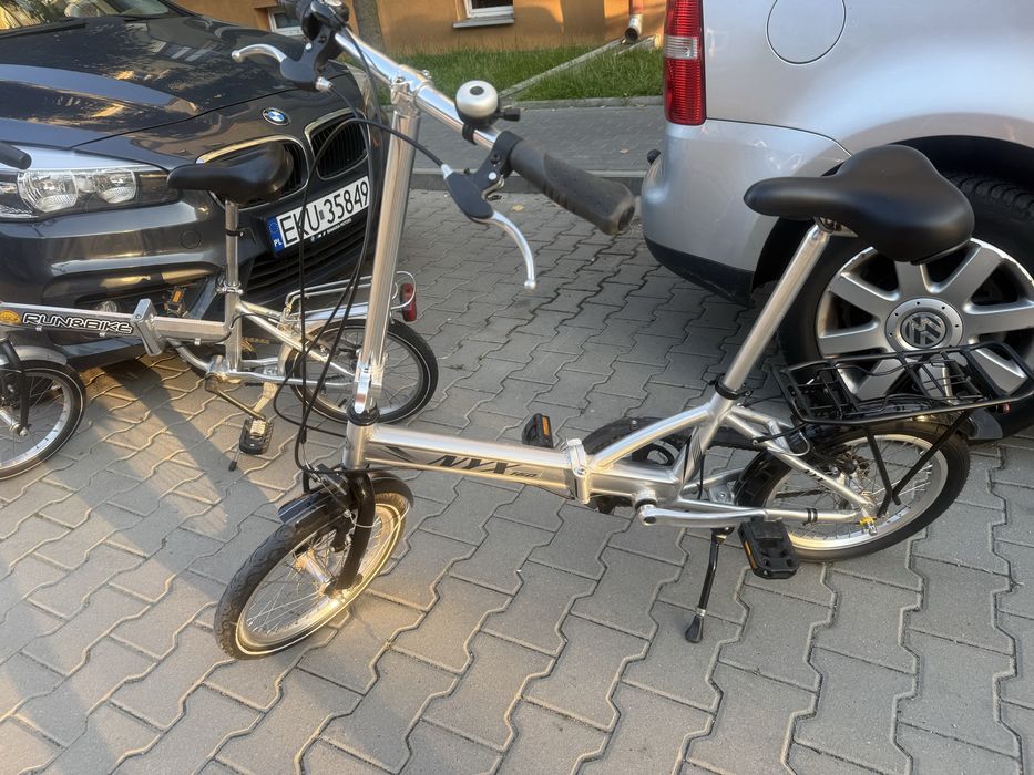 2 rowery 14 składaki 3 biegi aluminiowe
