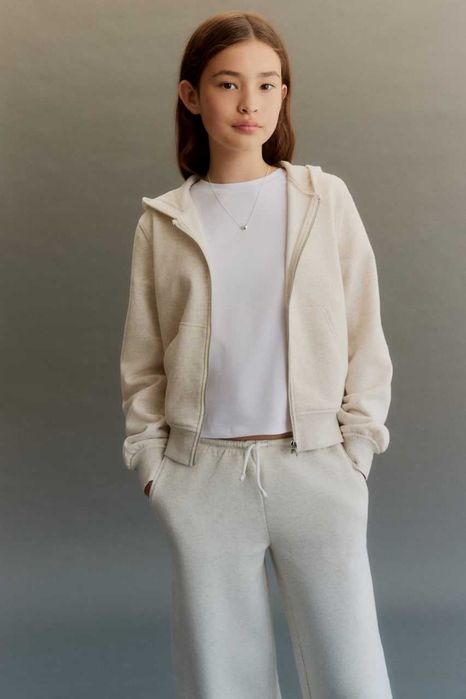 Тепла кофта H&M з трикотажу на блискавці з флісом,худі на 1,5- 10років