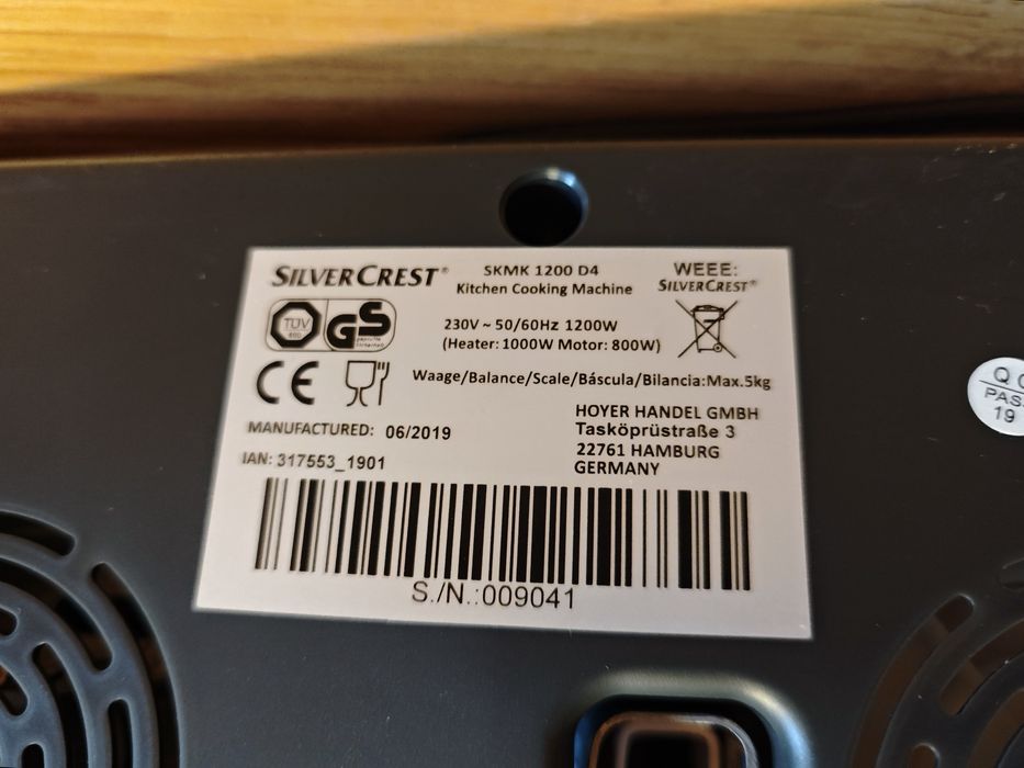 Robot kuchenny Lidlomix, Monsieur Cuisine Plus, SilverCrest