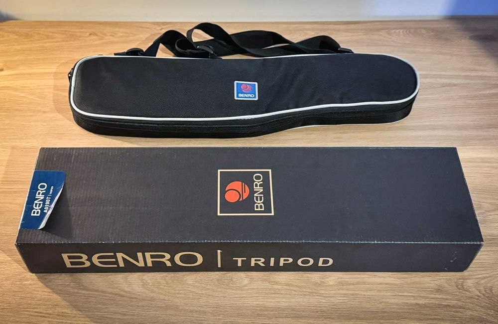 Statyw BENRO Traveler Flat A0190T + głowica BH-00 i akcesoria