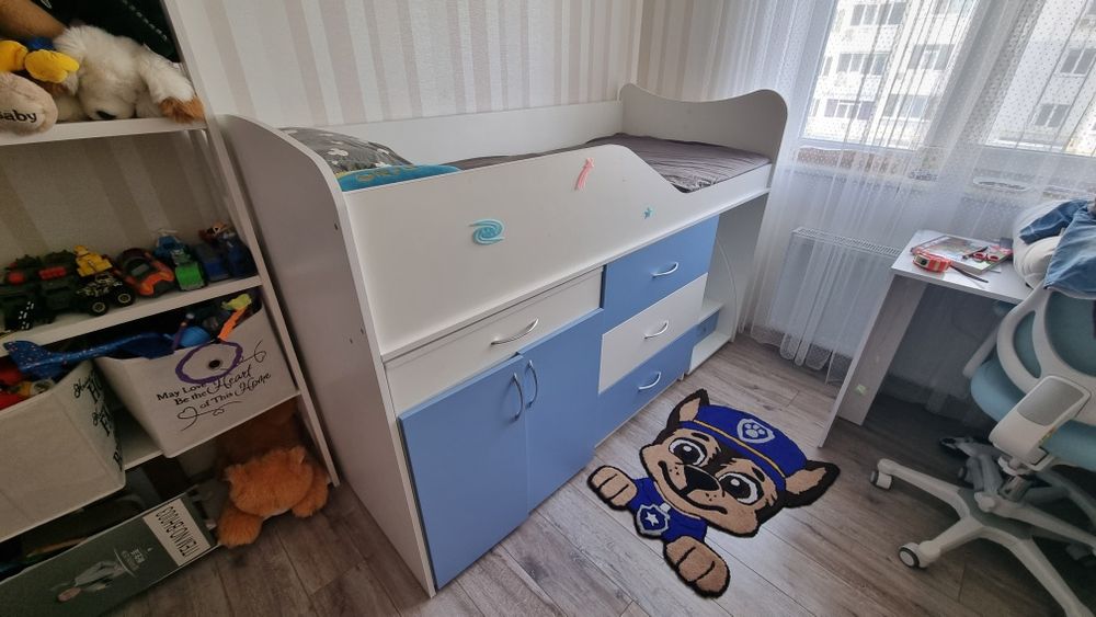 Кровать детская с матрасом 180х80 спальное место. Ліжко дитяче 180х80