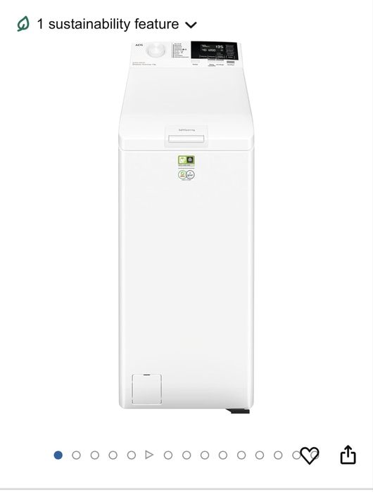 JAK NOWA  | Pralka AEG wąska 40 cm ładowana od góry 7 kg