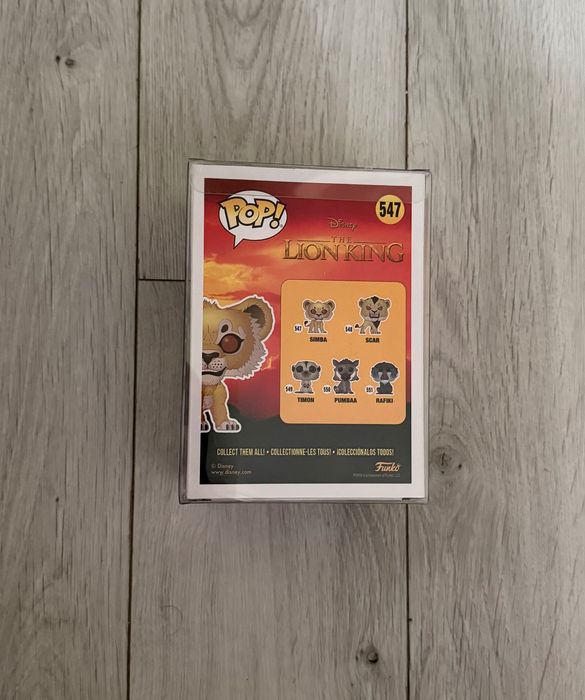 Figurka Funko Pop Disney The Lion King Live Action Simba #547 + Protector! Vinyl Figure