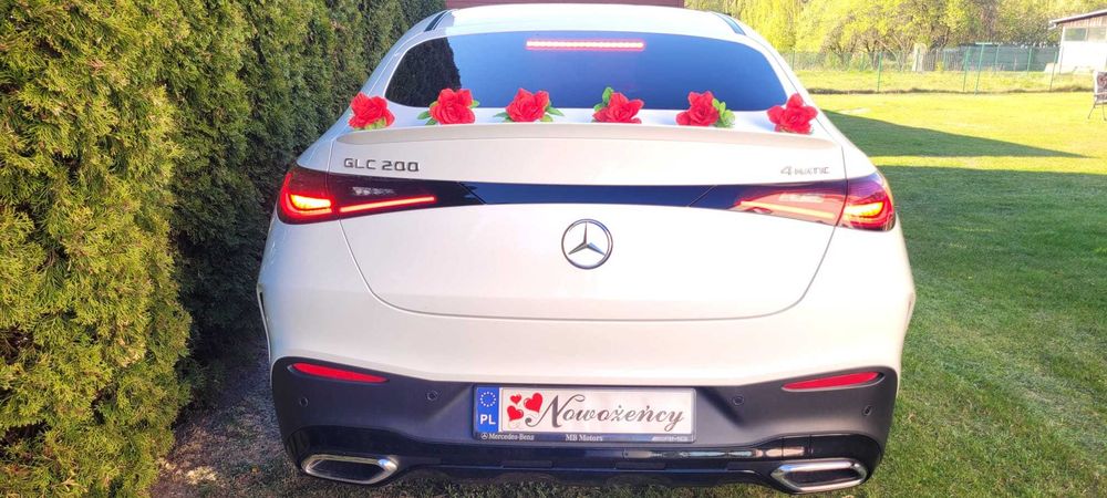 Samochód do ślubu nowy Mercedes GLC 200 Coup